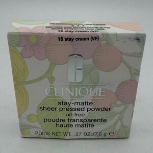 Clinique Stay Matte Sheer Oil Free Shade 18 Stay Cream VF .27 Oz NEW in Box